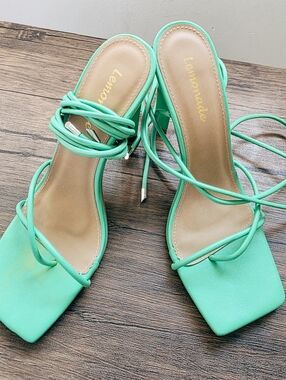 Strappy Lace Up Heels